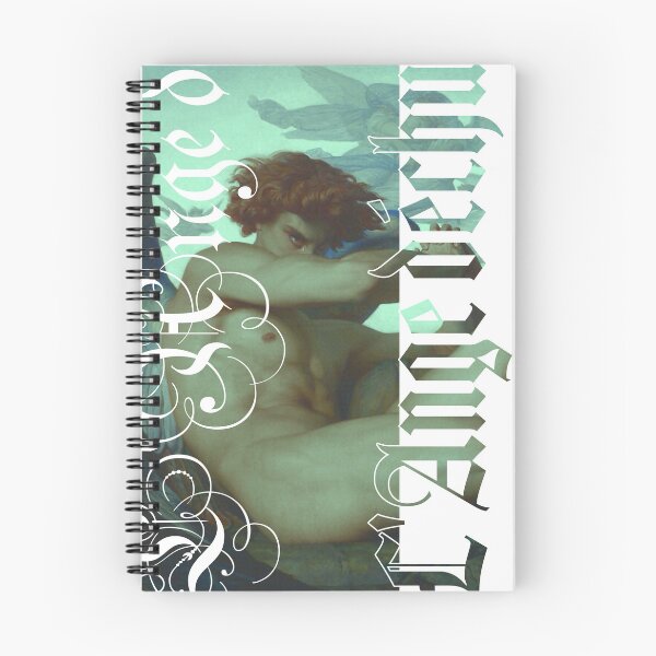 Item preview, Fallen Angel Gothic Lettering Dark Academia Collage Art designed and sold by ericcasar.