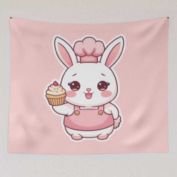 Item preview, Cute Baker Bunny Kawaii Sticker | Adorable Rabbit Chef designed and sold by Stylestickers55.