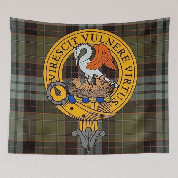 Item preview, Stewart Crest and Old Weathered Tartan designed and sold by Kirrindy Designs.