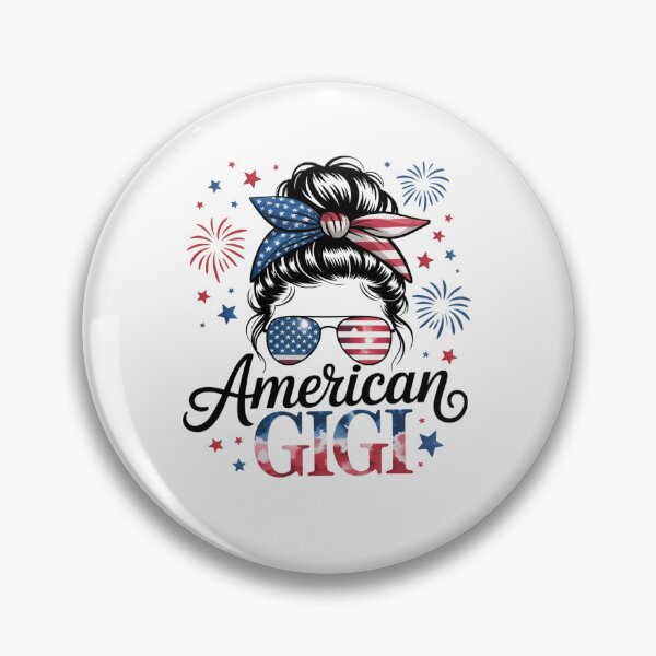 Item preview, Gigi 4th of July American Flag Patriotic Messy Bun designed and sold by SapfireStuArt.