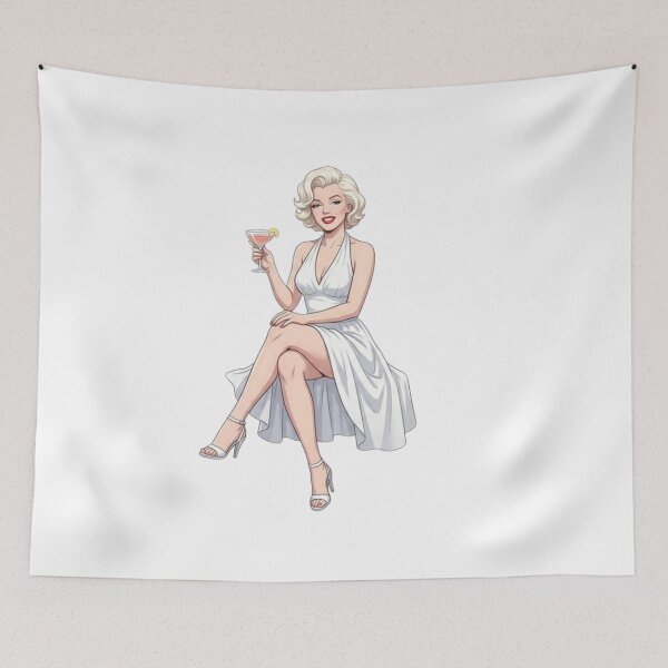 Item preview, Marilyn Monroe Retro Anime Portrait designed and sold by Nurzhik.