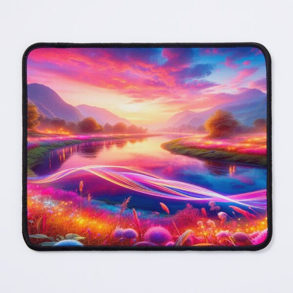Item preview, Turner Inspired Neon Sunset River Valley Dreamscape designed and sold by FotoworldEdel.