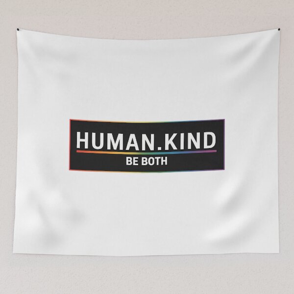 Item preview, Gay Pride Month Human Kind LGBTQ Ally Rainbow designed and sold by SapfireStuArt.