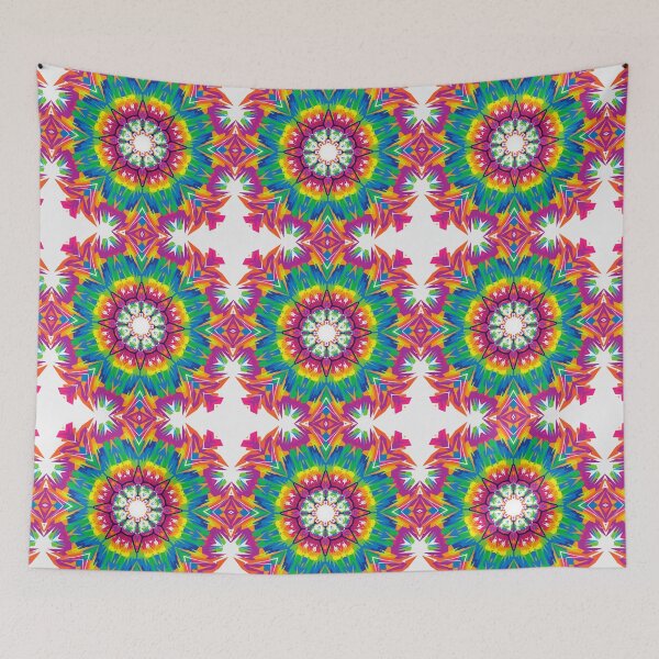 Item preview, Colorful Rainbow Kaleidoscope Geometric Pattern designed and sold by SweetLilith.