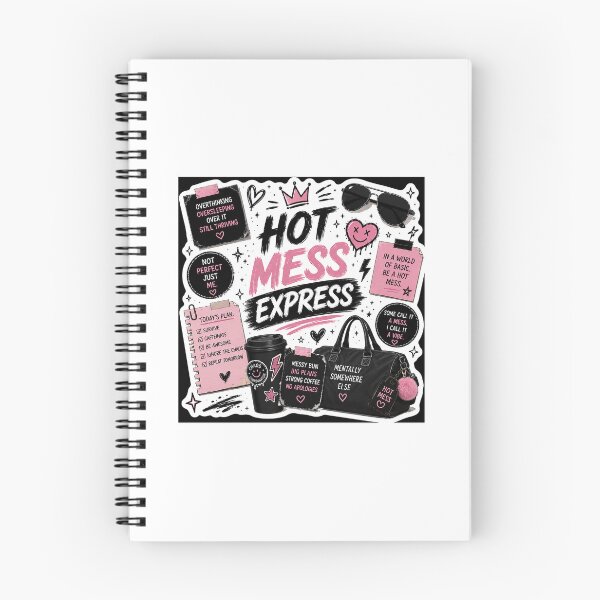 Item preview, Hot Mess Express | Chaos But Make It Iconic Sticker designed and sold by Ananyamalik12.