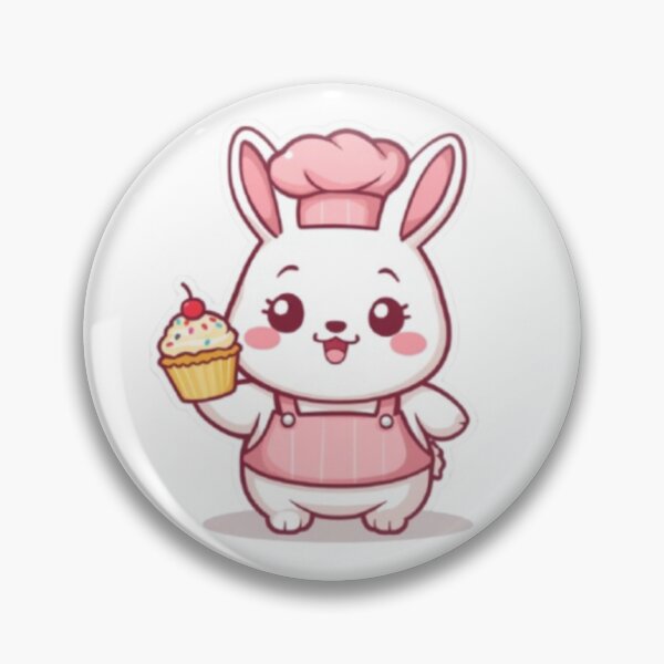 Item preview, Kawaii Baking Bunny Sticker | Cute Chibi Rabbit Gift designed and sold by Stylestickers55.
