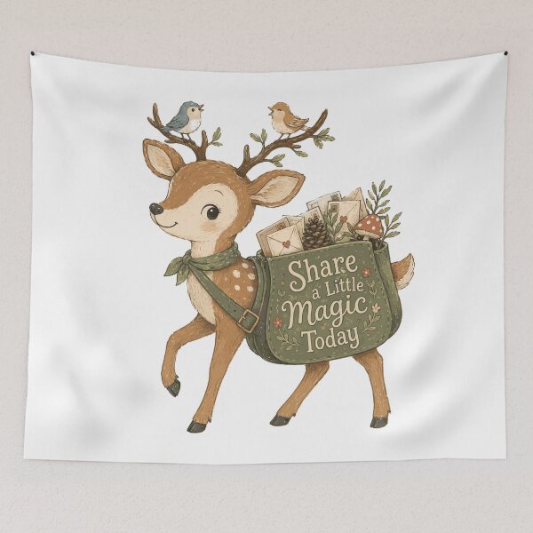 Item preview, Meadow Messenger - Cute Deer designed and sold by bapupa.