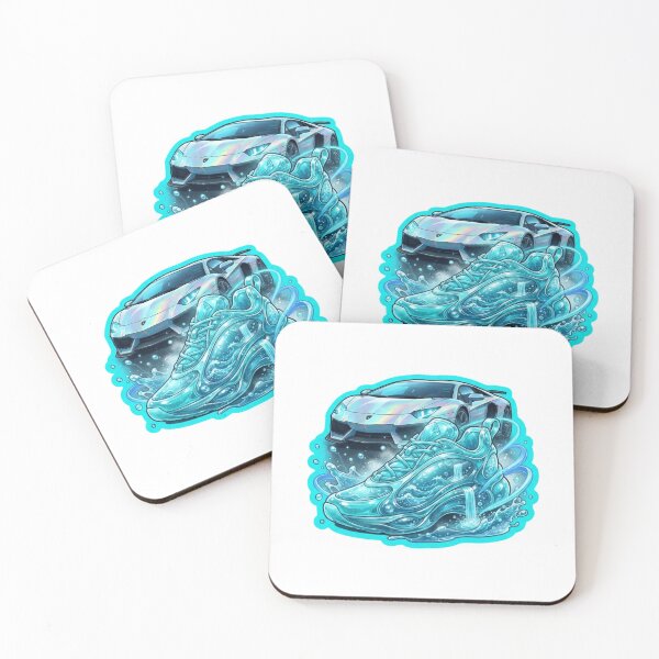 Item preview, Cyber Supercar Water Fantasy Sneaker Sticker designed and sold by Imaginarium of Chaos falcon88 .