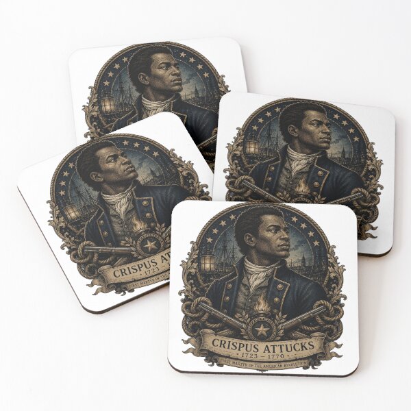 Item preview, Crispus Attucks — First Martyr of the American Revolution | History Shapers designed and sold by Qorvun.