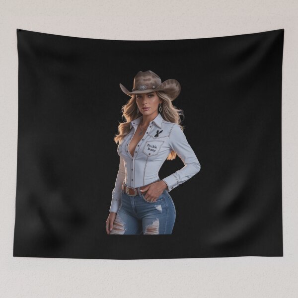Item preview, Proud Buckle Bunny Western Cowgirl | Country Girl Graphic Tee  designed and sold by Redjakkal.