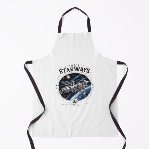 Item preview, Journey Through the Starways – Vintage Space Station Exploration T-Shirt Design designed and sold by Artisan Finds Online.