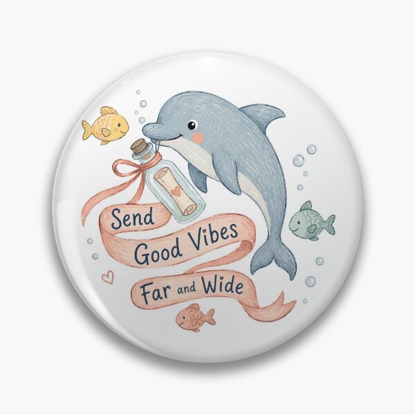 Item preview, Ocean Courier - Cute Dolphin designed and sold by bapupa.
