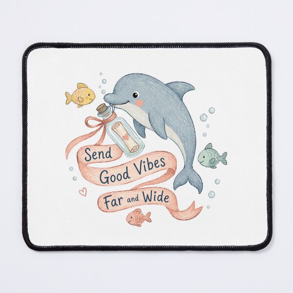 Item preview, Ocean Courier - Cute Dolphin designed and sold by bapupa.