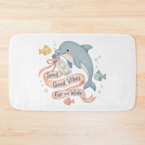 Item preview, Ocean Courier - Cute Dolphin designed and sold by bapupa.