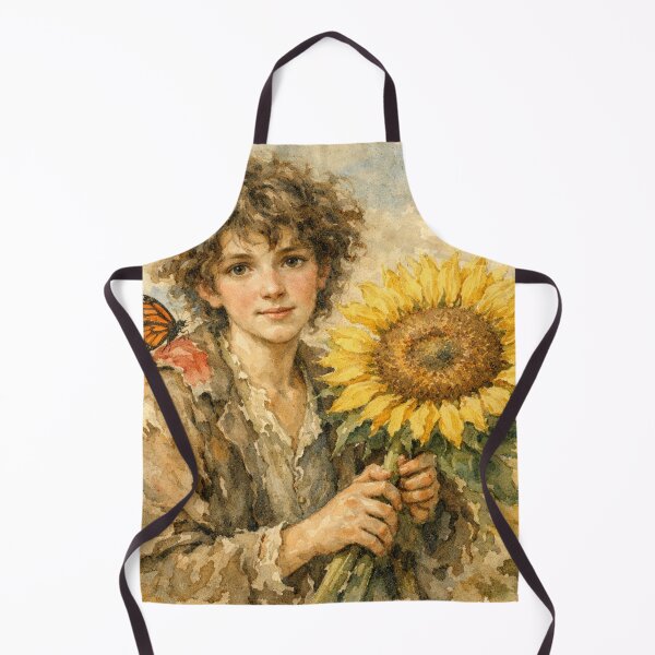 Item preview, Teenager with butterfly and sunflower designed and sold by Sigtrix.