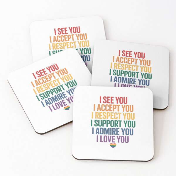 Item preview, Gay I See Accept You Rainbow Pride Flag Ally LGBTQ designed and sold by SapfireStuArt.