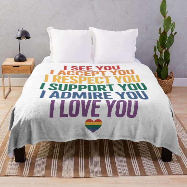 Item preview, Gay I See Accept You Rainbow Pride Flag Ally LGBTQ designed and sold by SapfireStuArt.
