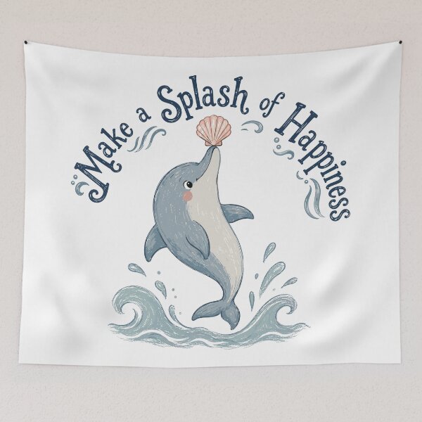 Item preview, Wave Dancer - Cute Dolphin designed and sold by bapupa.