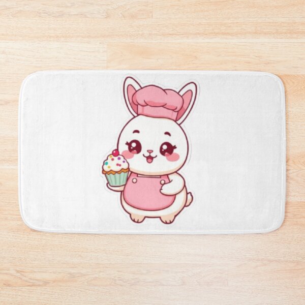 Item preview, Cute Bunny Baker | Kawaii Rabbit Sticker designed and sold by Stylestickers55.