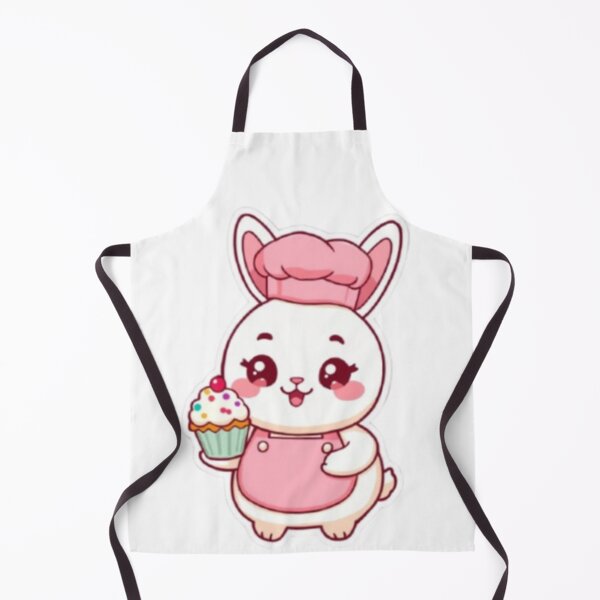 Item preview, Cute Bunny Baker | Kawaii Rabbit Sticker designed and sold by Stylestickers55.