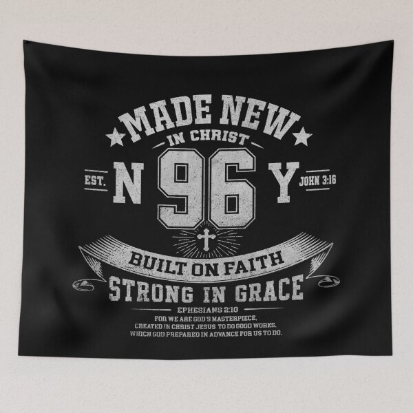 Item preview, Made New in Christ 96 Christian Faith designed and sold by HB Shirts.