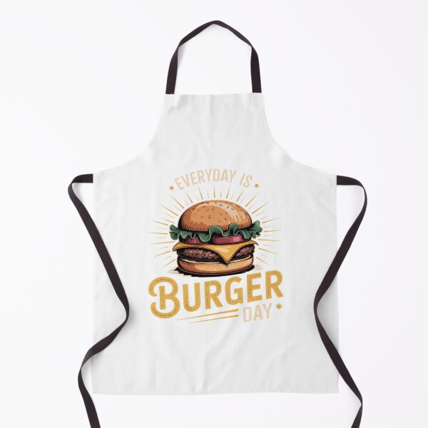 Item preview, Every Day is Burger Day BBQ Hamburger Fast Food designed and sold by SapfireStuArt.