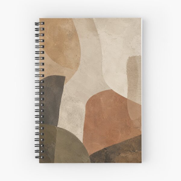 Item preview, Organic Wabi Sabi Geometric Balance with Terracotta Earth Tones and Contemporary Shapes designed and sold by Aryabek.