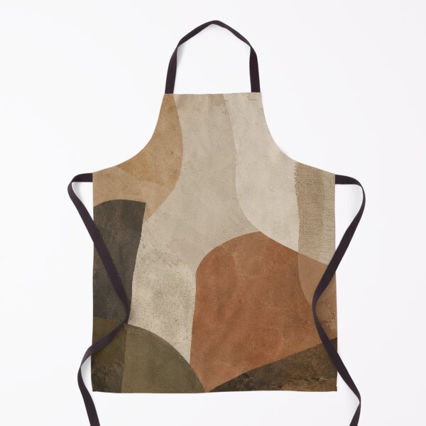 Item preview, Organic Wabi Sabi Geometric Balance with Terracotta Earth Tones and Contemporary Shapes designed and sold by Aryabek.