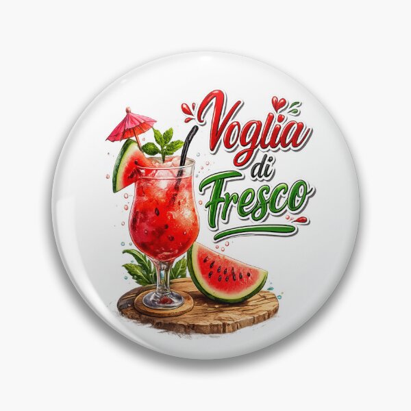 Item preview, Voglia di Fresco – Watermelon Summer Cocktail Beach Graphic  designed and sold by RipantinaFantasy .