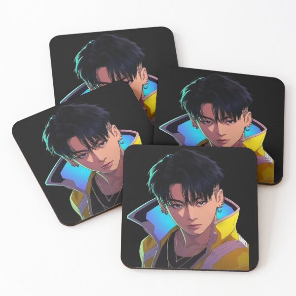 Item preview, Cyberpunk Jungkook Anime Style Illustration designed and sold by moamaxshop.