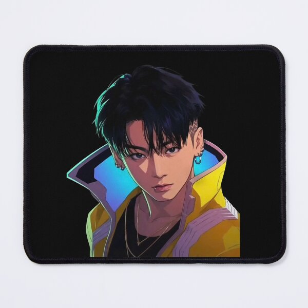 Item preview, Cyberpunk Jungkook Anime Style Illustration designed and sold by moamaxshop.