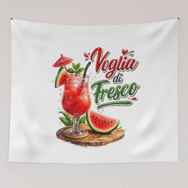 Item preview, Voglia di Fresco – Watermelon Summer Cocktail Beach Graphic  designed and sold by RipantinaFantasy .