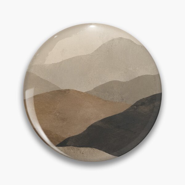 Item preview, Minimal Wabi Sabi Mountain Landscape with Layered Earth Tones and Quiet Sun designed and sold by Aryabek.