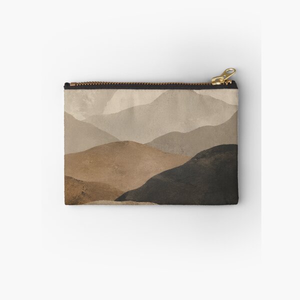 Item preview, Minimal Wabi Sabi Mountain Landscape with Layered Earth Tones and Quiet Sun designed and sold by Aryabek.