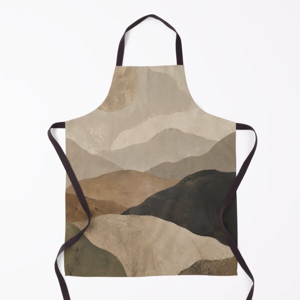 Item preview, Minimal Wabi Sabi Mountain Landscape with Layered Earth Tones and Quiet Sun designed and sold by Aryabek.