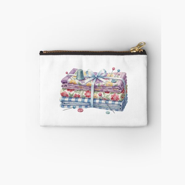 Item preview, Quilting Fabric Stack Sewing Room Illustration designed and sold by AillustriaAK.