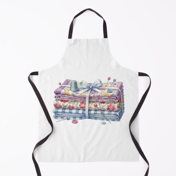 Item preview, Quilting Fabric Stack Sewing Room Illustration designed and sold by AillustriaAK.