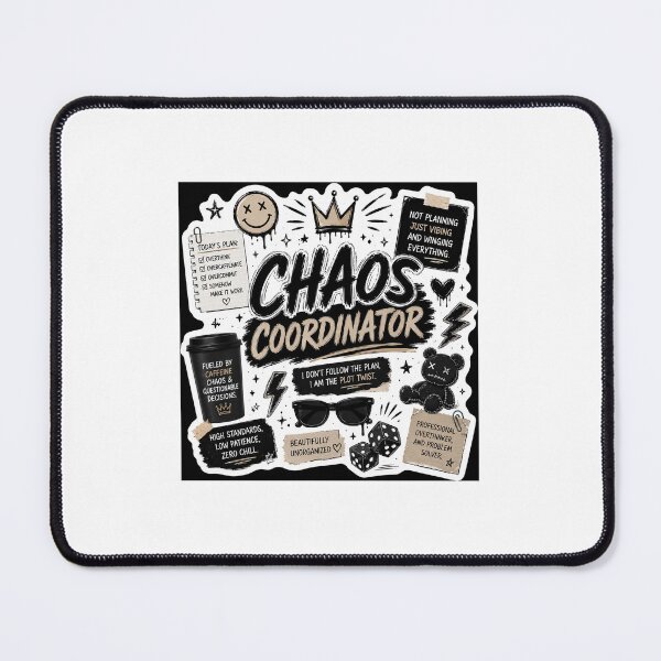 Item preview, Chaos Coordinator | Professional Overthinker Gen Z Sticker designed and sold by Ananyamalik12.