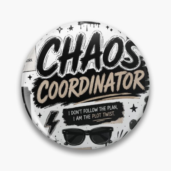 Item preview, Chaos Coordinator | Professional Overthinker Gen Z Sticker designed and sold by Ananyamalik12.