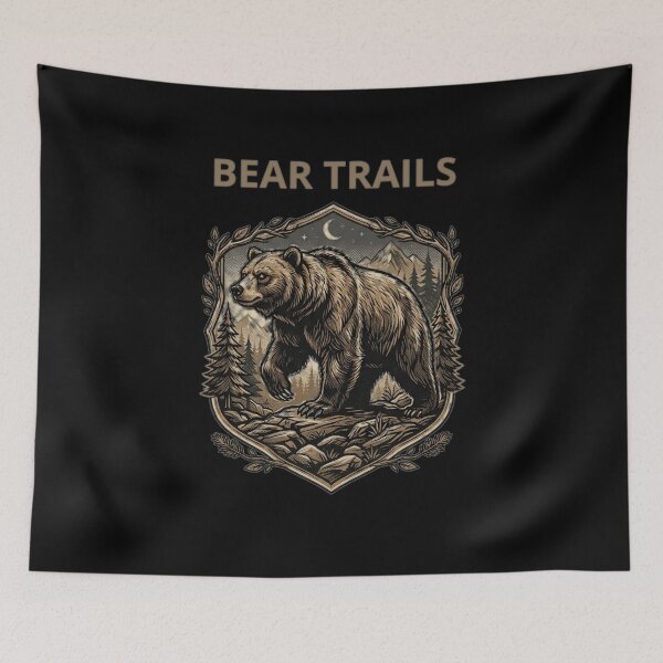 Item preview, Bear Trails A Good Gift For Nature Lovers designed and sold by NaturoMartiq.