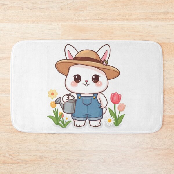 Item preview, Cute Gardening Bunny Kawaii Sticker | Adorable Flower Rabbit designed and sold by Stylestickers55.