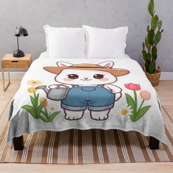 Item preview, Cute Gardening Bunny Kawaii Sticker | Adorable Flower Rabbit designed and sold by Stylestickers55.