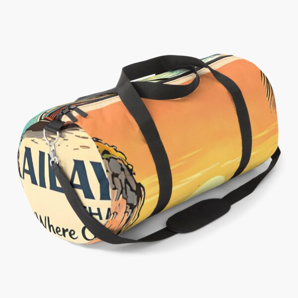 Item preview, RAILAY BEACH Thailand Vintage Sunset Travel Art designed and sold by Spirit of Siam.
