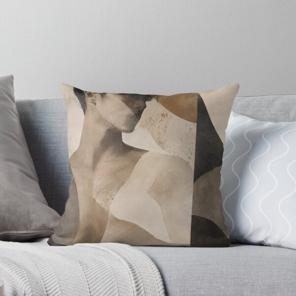 Item preview, Contemplative Wabi Sabi Male Portrait with Organic Earth Tone Composition designed and sold by Aryabek.