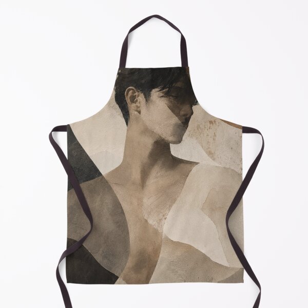 Item preview, Contemplative Wabi Sabi Male Portrait with Organic Earth Tone Composition designed and sold by Aryabek.