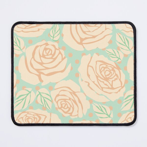 Item preview, Cream Roses on Light Green designed and sold by Indra's Net.