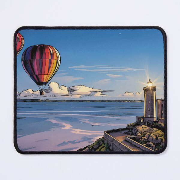 Item preview, Hot Air Balloons and Lighthouse designed and sold by tomorrowsart.