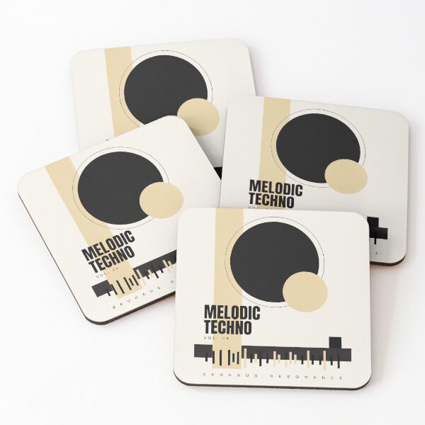 Item preview, Minimal Melodic Techno Bauhaus | Geometric Electronic Music Design designed and sold by PatsiRose.