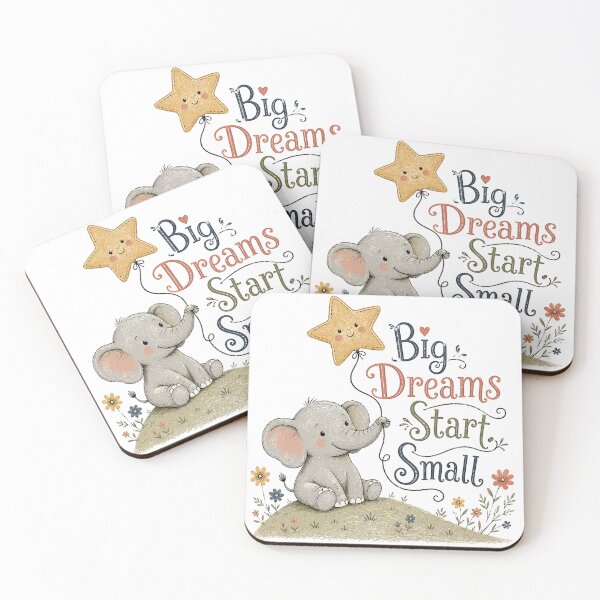 Item preview, Dream Big - Cute Elephant designed and sold by bapupa.