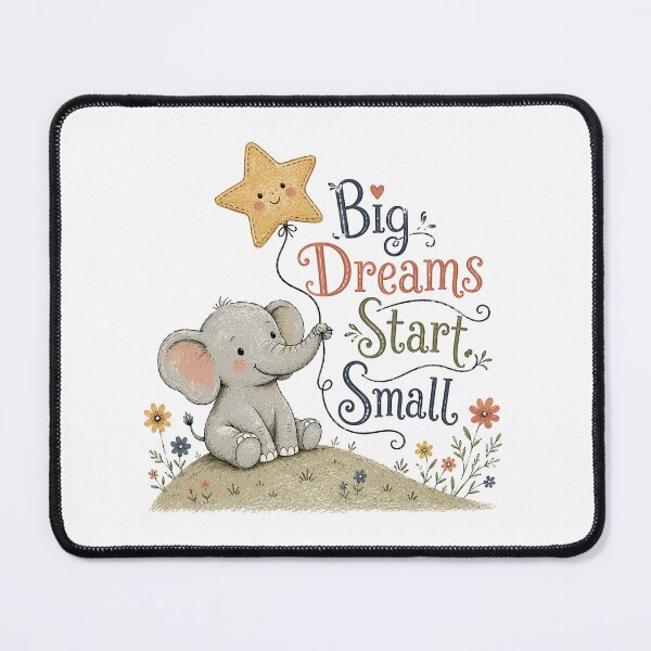 Item preview, Dream Big - Cute Elephant designed and sold by bapupa.